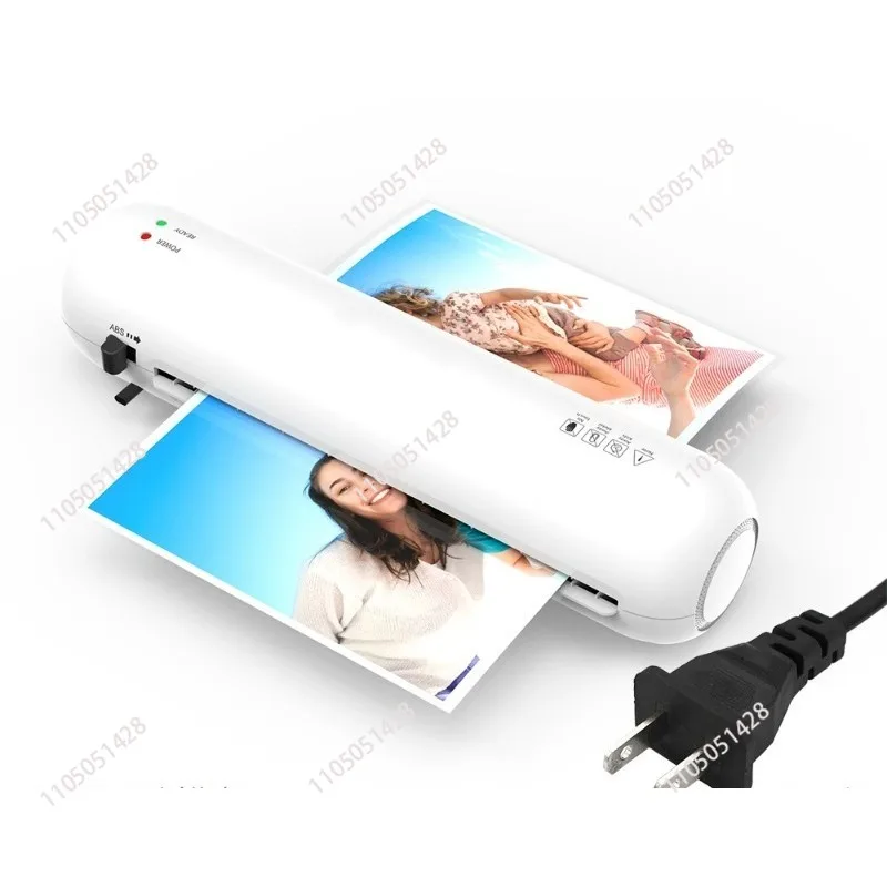 A4 230mm Desktop Laminator Set Hot and Cold Lamination 2 Roller System 9 Inches Max Width with Paper Cutter Trimmer Rounder Hole