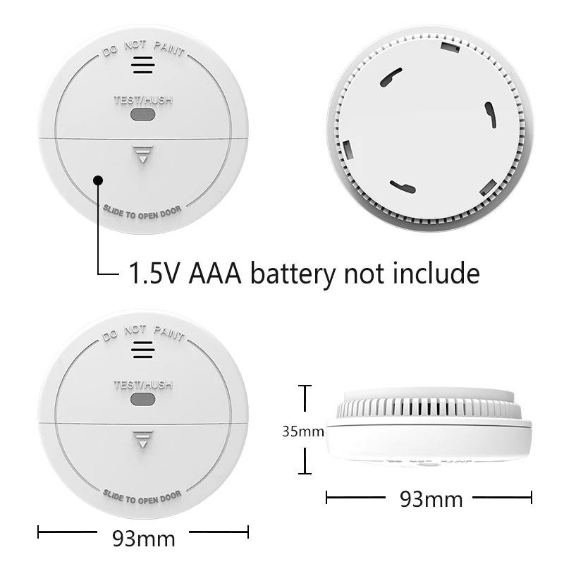 Tuya Smart WiFi Smoke Detector Sensor Alarm Home Security System Siren Fire Smart Life Mobile APP Remote Control Notification