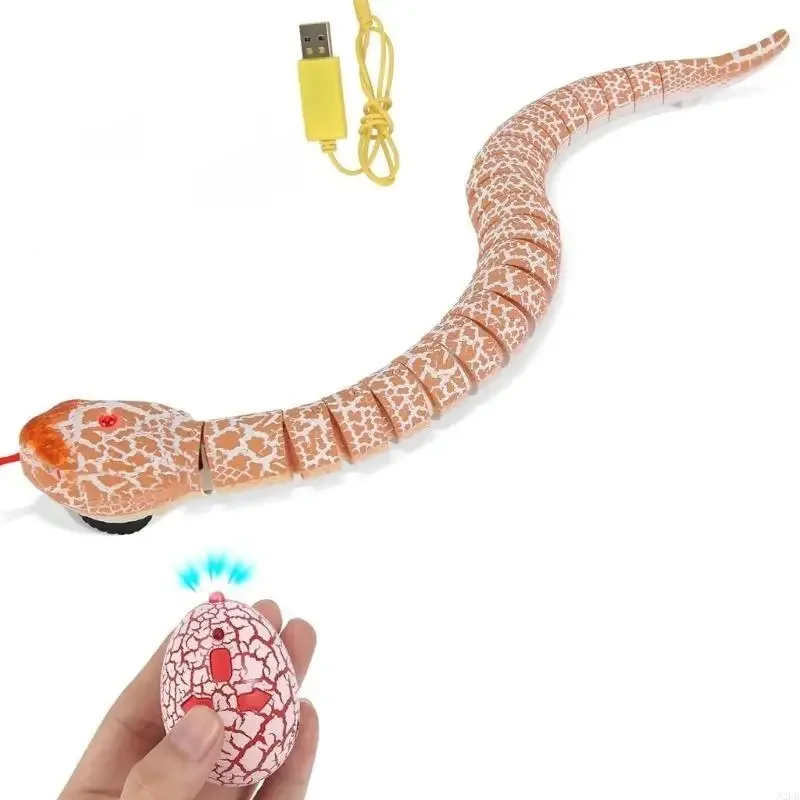 Realistic Motion Remote Snake Toy With Intelligent Navigation And Long Lasting Battery For Family Entertainment 15UB