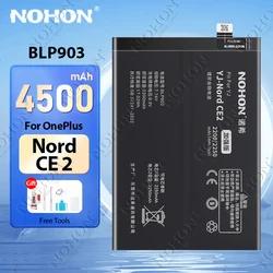 NOHON BLP903 Replacement Battery for OnePlus Nord CE 2 CE2 Lite N100 Nord2 One Plus 1+ Phone Batteries BLP861 BLP813 BLP927