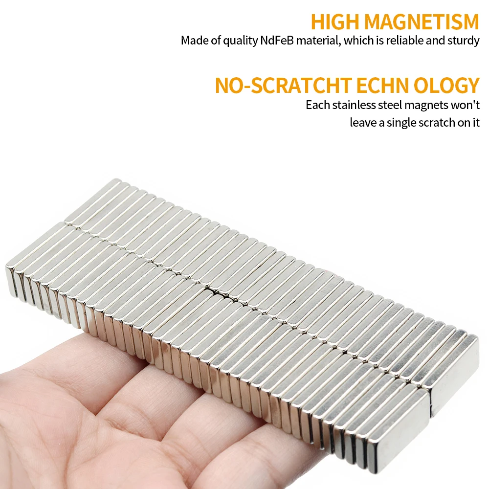 20x10x3mm Block Super Strong Neodymium Magnet N35 Powerful Magnetic NdfeB Permanent Refrigerator Magnet imanes DIY
