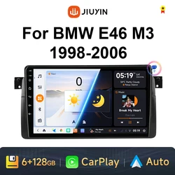 2 Din Android 13 autoradio per BMW E46 M3 X5 1998-2006 lettore Video multimediale GPS 4G Carplay Auto Stereo RDS DSP DVD Head Unit