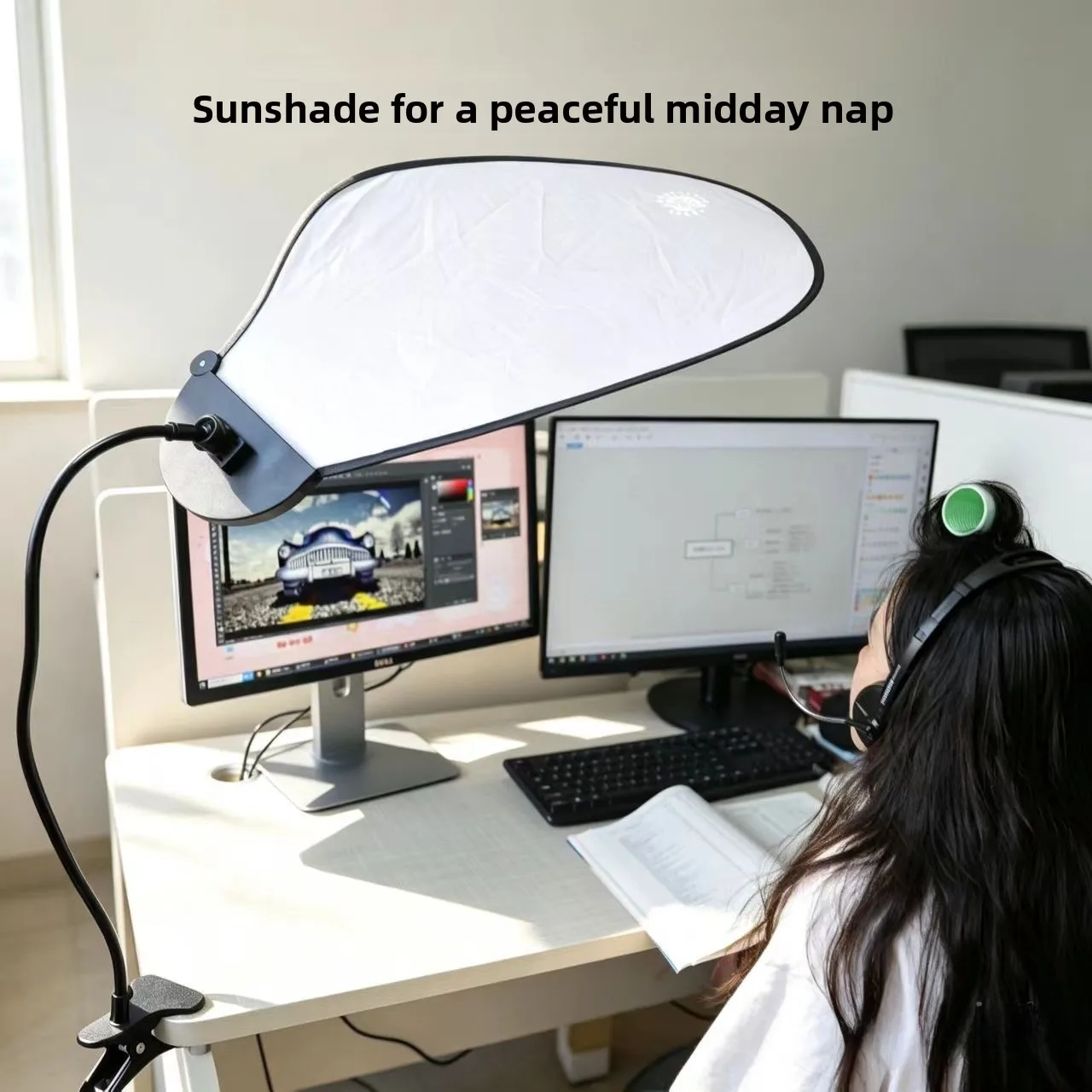 adjustable-office-desk-adjustable-privacy-partition-sunshade-light-blocking-computer-cover-air-conditioner-windshield-nap-time