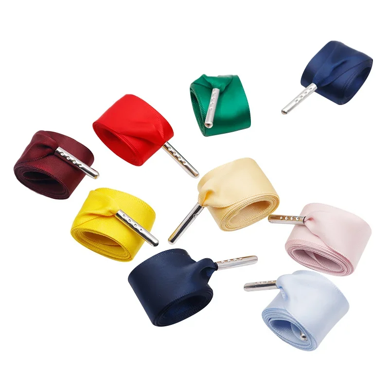 Coolstring Cute Accessory 22mm Silver Aglets Tips Ribbon Tape Double Sided Silk Shoelaces Gifty Present Decorative Gift Belt