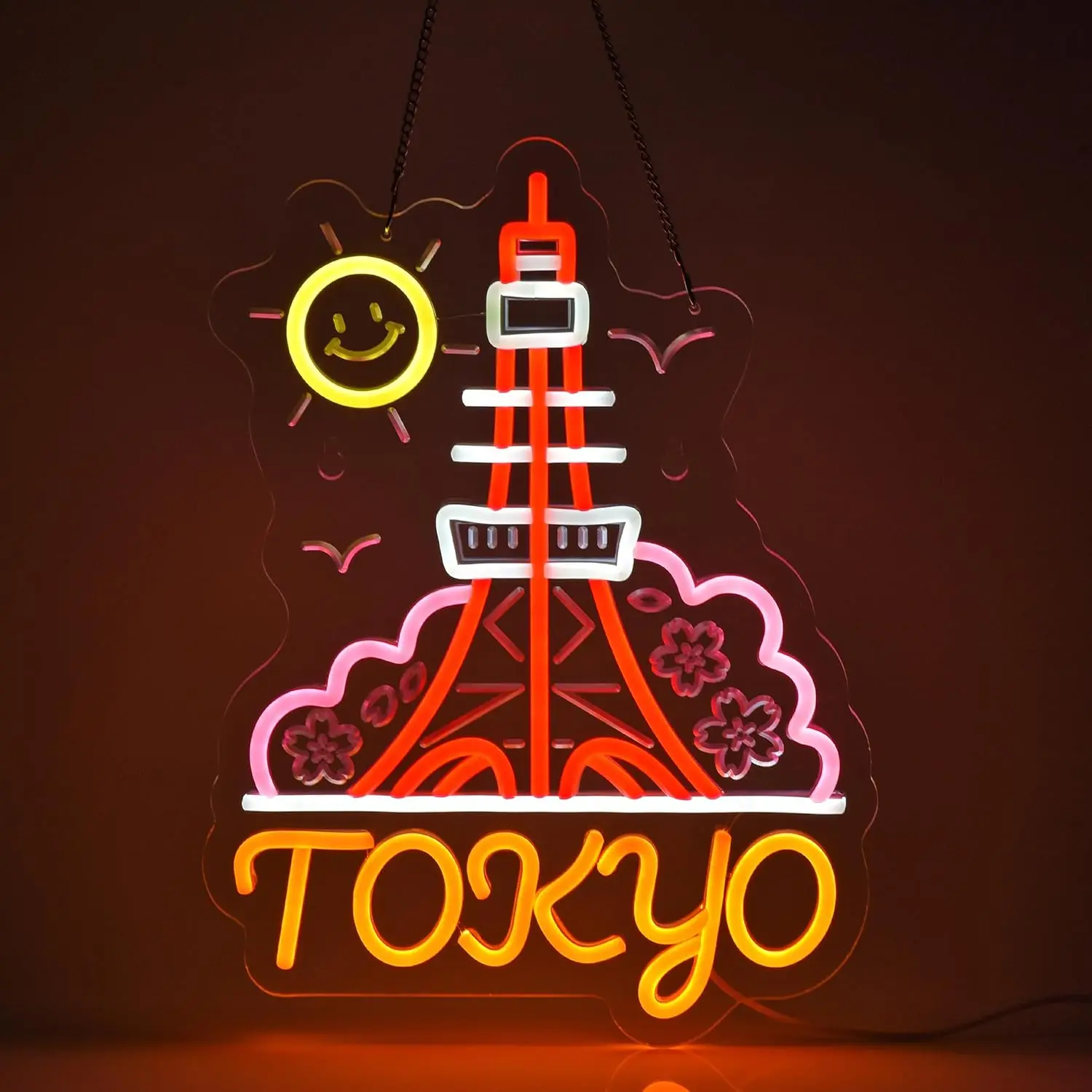 東京ネオンサイン-led-ネオンライト壁装飾バークラブ寝室リビングルーニー装飾誕生日プレゼント-usb-電源友人へのギフト