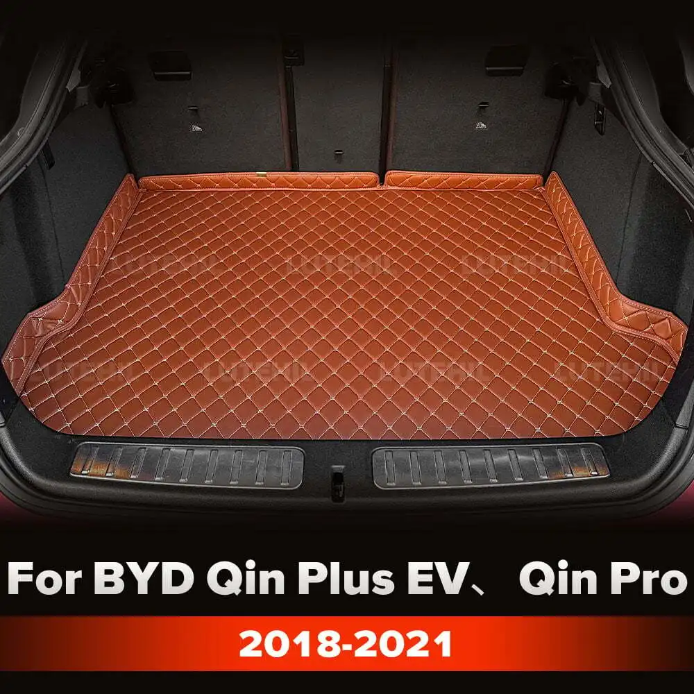 

Для BYD Qin Plus EV、Qin Pro 2018-2021 изготовленный на заказ коврик в багажник автомобиля, защитный коврик от грязи, грузовой вкладыш, автомобильные аксессуары для интерьера