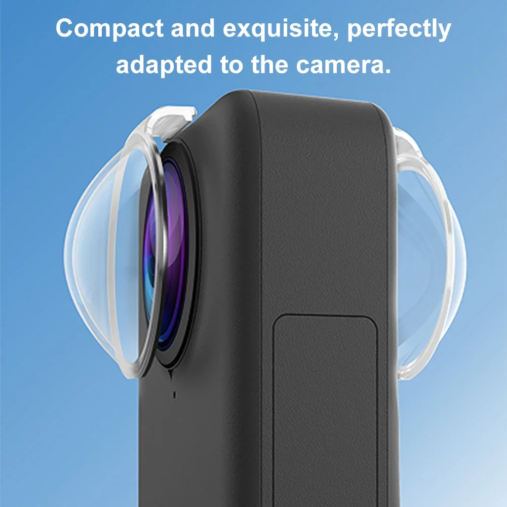 2Pcs Lens Guards For DJI Osmo 360 Panoramic Anti-Scratch Camera Lens Protector Cover Hight Clear PC Material Camera Accessories