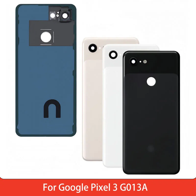 Battery Back Cover for Google Pixel 3 G013A PC Material back cover with Camera Lens Adhesive Repair Replacement Part