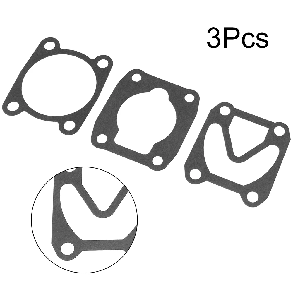 3pcs Air Compressor Cylinder Head Base Valve Plate Gaskets Washers 3 In 1 Base Gasket Replacement For Oil Air Pump Parts