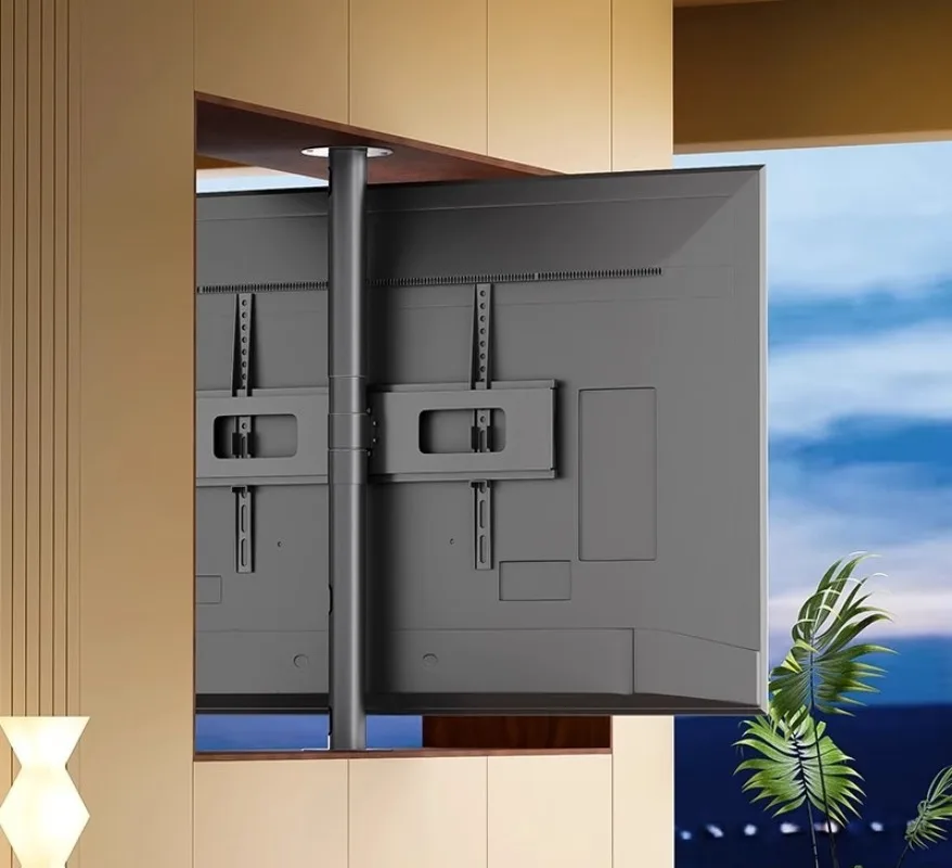 TV partition wall window niche 360 degree rotating bracket living room bedroom switching rotating bracket two-way switching