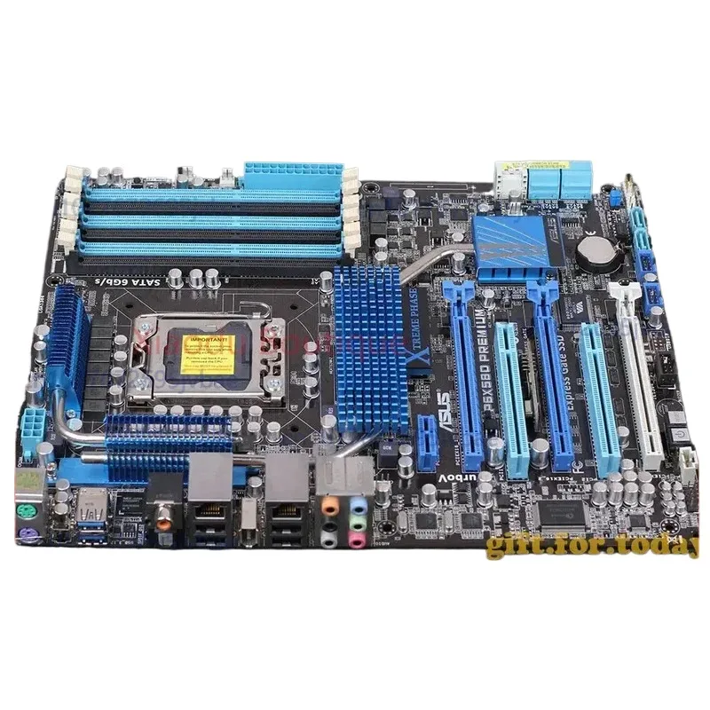 Placa-mãe premium original para asus p6x58d intel x58 lga 1366 ddr3