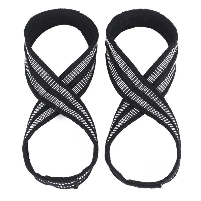 Figure 8 Weight Lifting Straps Wrist Strap for Pull-ups Horizontal Bar Powerlifting Gym Fitness Bodybuilding Equipment