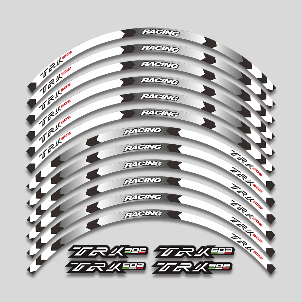 ل benelli trk 502 trk502 2016-2022 2021 دراجة نارية ملصقات محور عجلات عاكس شريط حافة ملصق لاصق لامع ورائع الشريط مجموعة #5