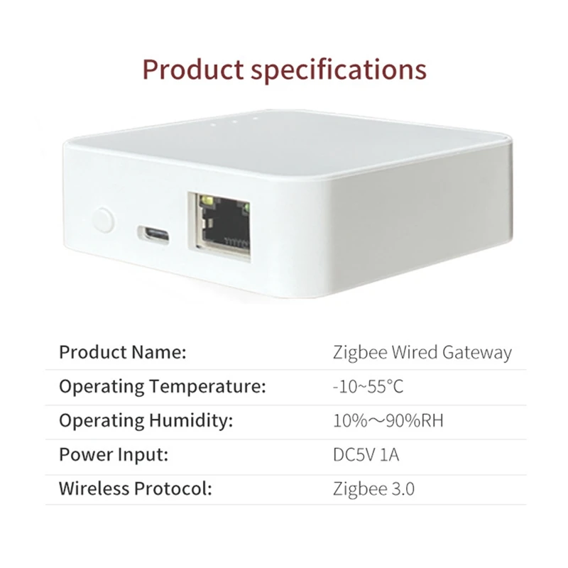Tuya Sart-Passerelle filaire Zigbee 3.0, hub de vie intelligente, télécommande vocale, multifonction
