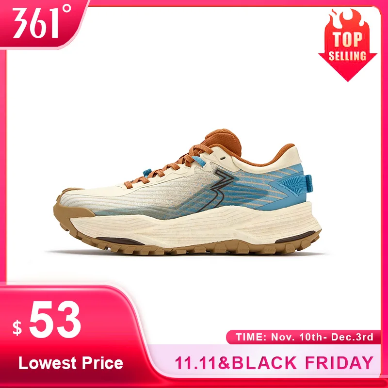 

361 Degrees Men Running Shoes Lightweight Soft Airy Rebound Cushioning Non-Slip Outdoor Hiking Versatile Sneaker Male 672542201