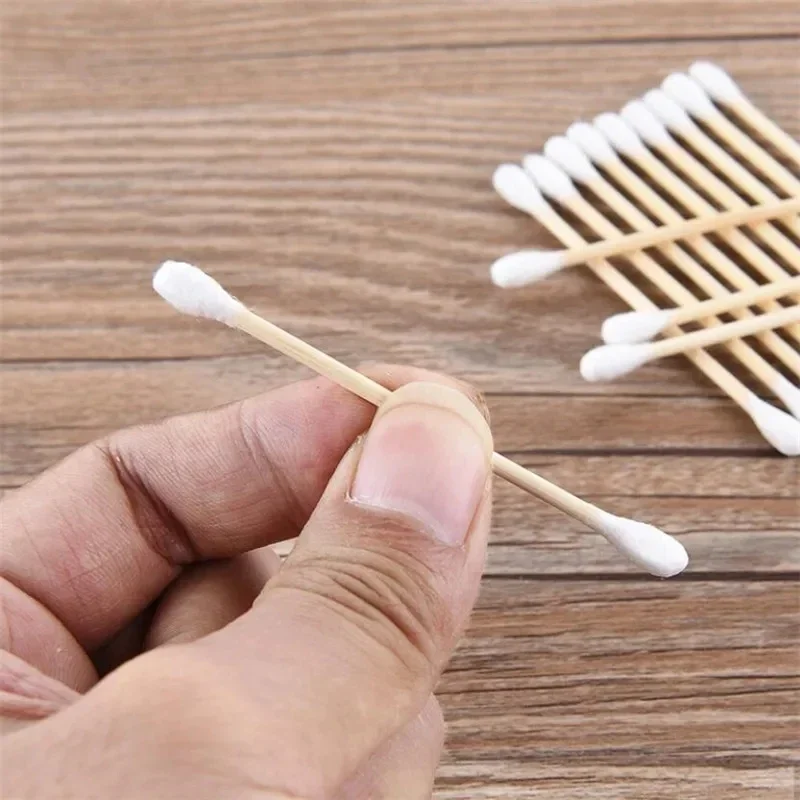 500pcs Double Head Cotton Swab Women Makeup Cotton Buds Tip for Wood Sticks Nose Ears Cleaning Health Care Tools view 4