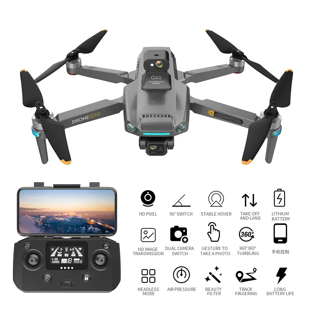 S808 PRO2 Drone 5G GPS Trajectory Flight Professional 8K Dual Camera 3-axis Anti-Shake Gimbal Obstacle Avoidance Wifi FPV Drone