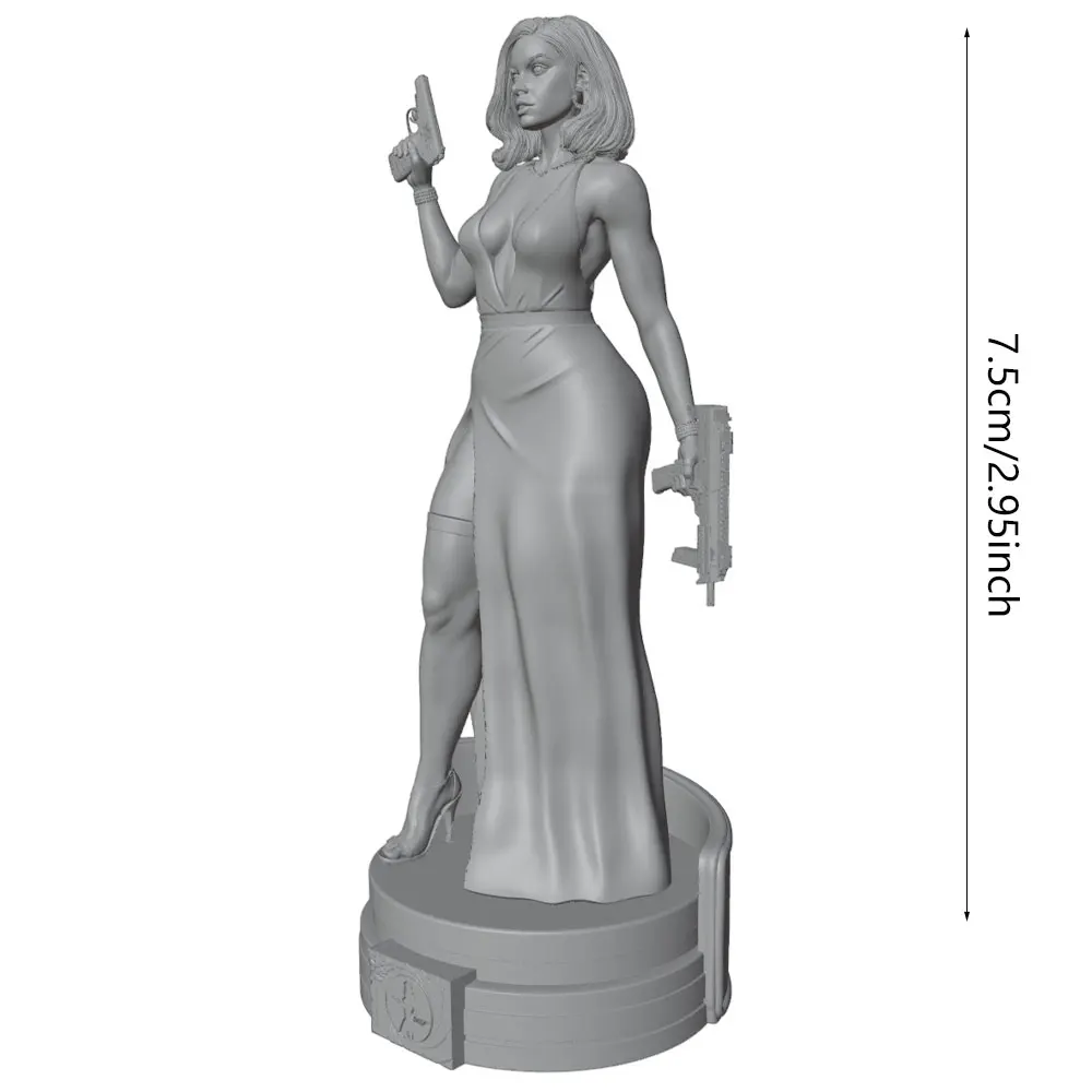 Figura resina miniatura sin pintar para juegos de rol y coleccionismo - imagen 2