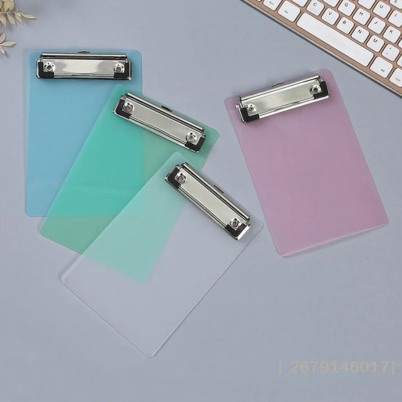 【YY26】A6 Bill Clipboard Memo Pad Clip Board Loose-leaf Notebook File Writing Pad Clamps Paper Holder Office School Supplies