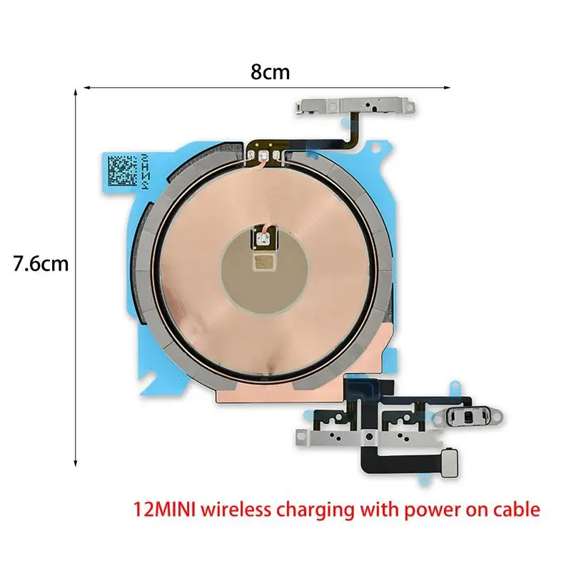 Original Wireless Charging Coil With Power On Cable Wireless Charging Coil Sticker With Power Volume Flex Cable