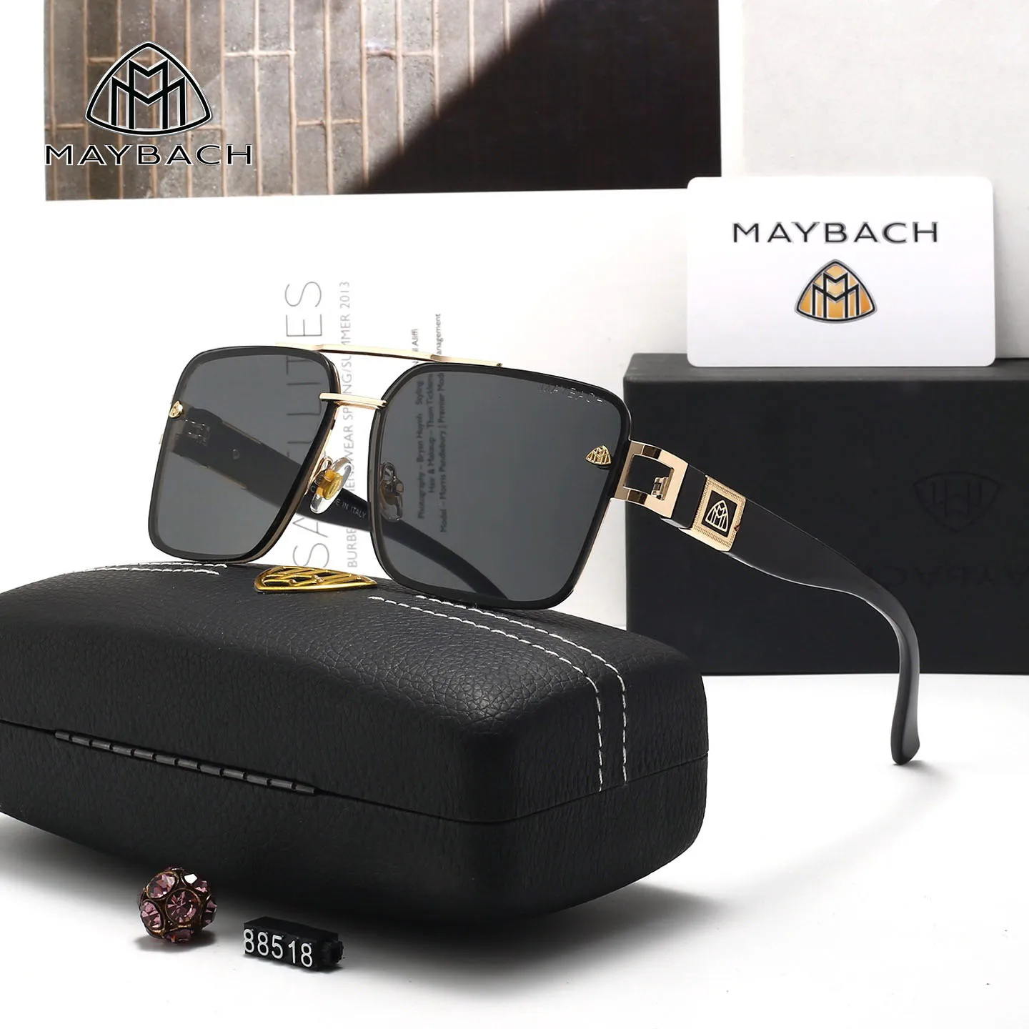 

For MAYBACH Sunglasses Luxury brand Men and women High-end Classic Sun Glasses High Quality Eyewears Pilot Fashion Goggle UV 400