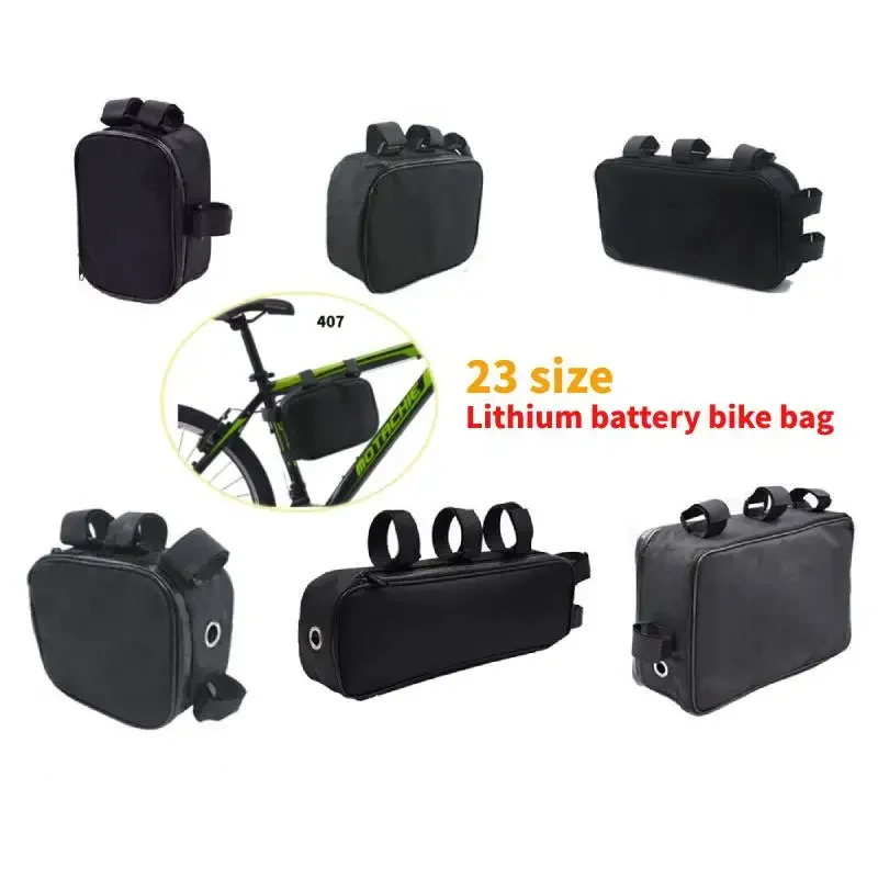 Bicycle Bike Tube Frame Pack Bag Case Battery li-ion Tool Box Storage MTB Ebike Battery li-ion Tool Box Storage Hanging