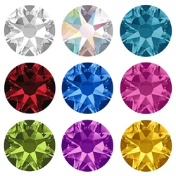 6A 2088 Flat Back Non Hotfix Rhinestones 8 big 8 small Facets Glue On Crystal Strass for Nail Art Figure Skating Garment