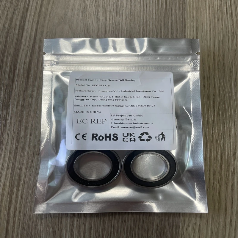 2PCS Hybrid Ceramic Bottom Bracket 18307RSCB 18x30x7mm Low Friction Waterproof ABEC-9,Easy Install