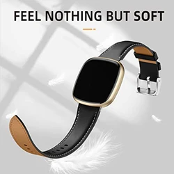 Leather Band For fitbit versa 4 band fitbit versa 3  Lite Men Watch Bracelet Strap For Fitbit versa 4/3 Real leather strap