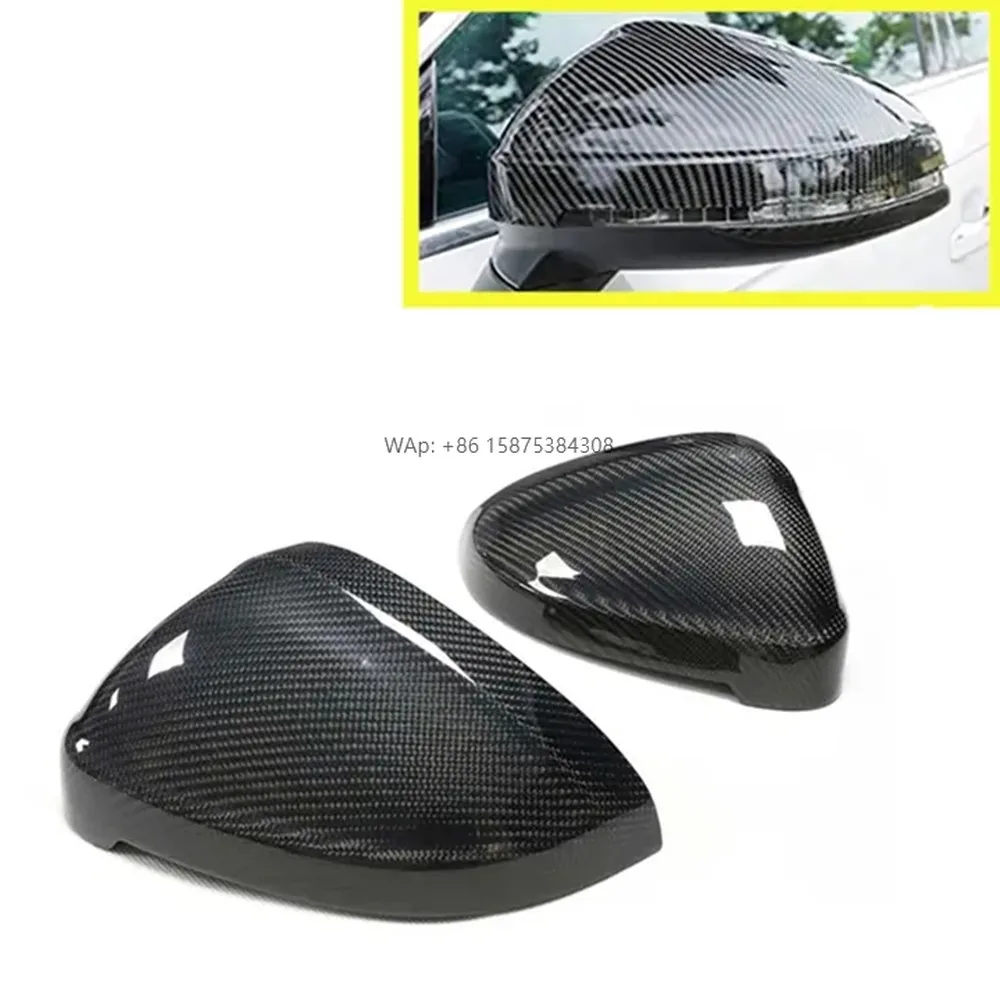 

Pair B9 Carbon Fiber Replacement Side Mirror Cover forA4 A4L A5 S5 2016-2021 Rearview Mirror Cap
