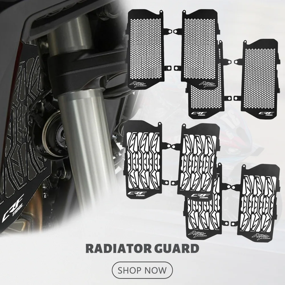 

For Honda Africa Twin CRF1100L CRF 1100 L 2020 2021 2022 2023 Motorcycle Accessories Radiator Grille Guard Cover Protector Parts