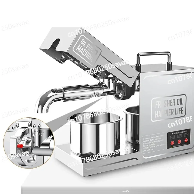 Household Small Oil Press Machine, Seed Oil Extractor, Rapeseed, Peanut, Olive, Vegetable Oil Press, Cold Hot Press