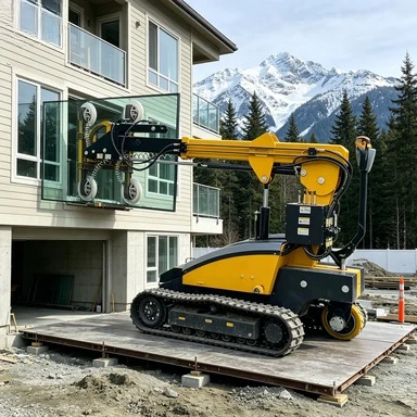 Glass Installation Robot Glass Lifter Robot Electric Suction Vacuum Glazing Robot 600kg for Curtain Wall Assembly CE ISO