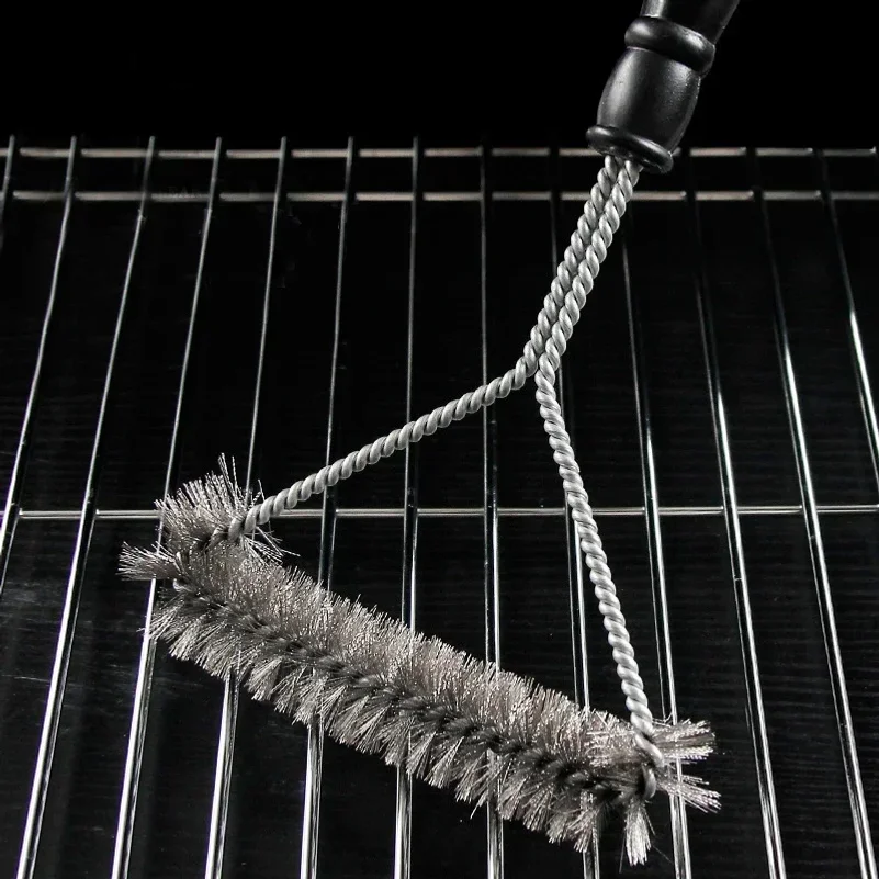 

Barbecue Grill BBQ Brush Clean Tool Grill Accessories Stainless Steel Bristles Non-stick Cleaning Brushes Barbecue Accessories