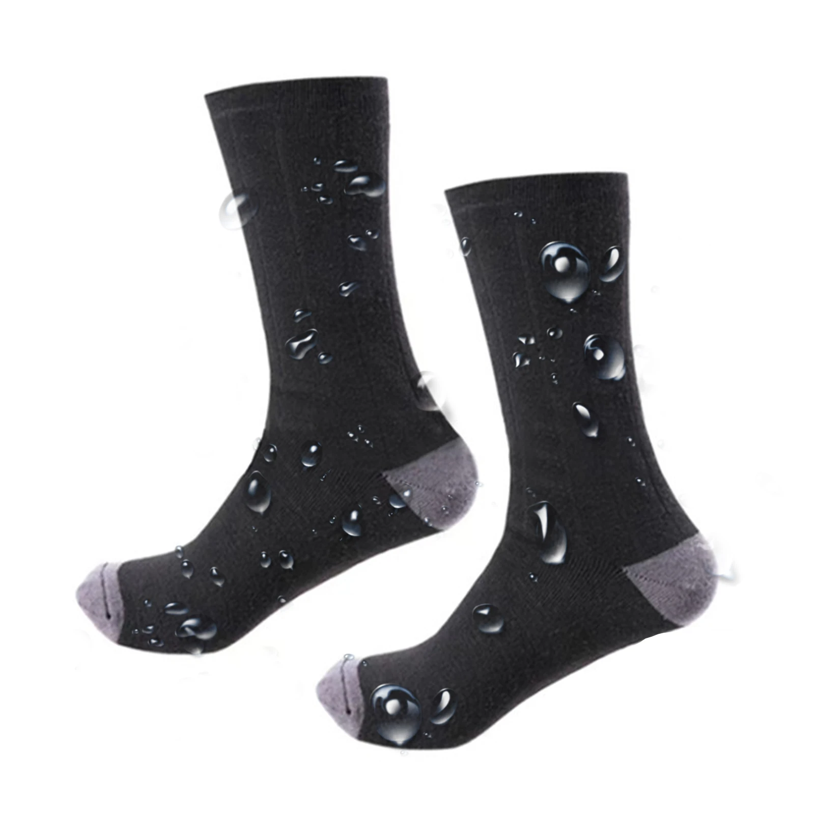Winter Electric Heating Socks Ski Socks Battery Boxe Heated Socks Thermal Warming Foot Warmer For Cycling Camp Without Battery