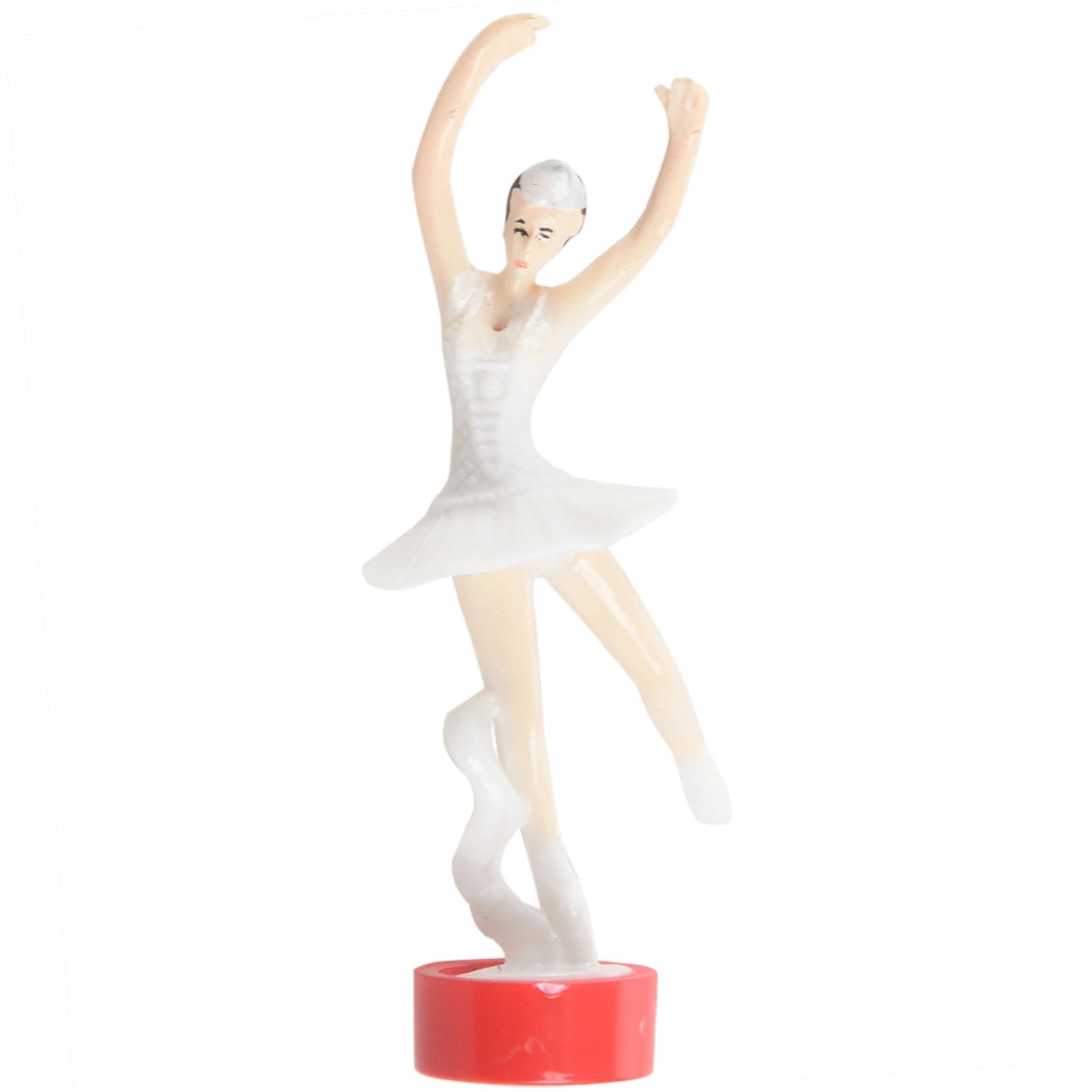 ABQR Классическая вращающаяся танцорная музыкальная шкатулка для фортепиано Заводная пластиковая шкатулка для драгоценностей для девочек Ручная рукоятка Музыкальный механизм Белый