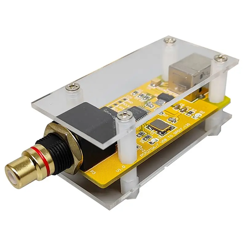 

Звуковая карта ABZV-USB USB для коаксиального цифрового сигнала RCA PCM2706C Аудиодекодер Усилитель мощности