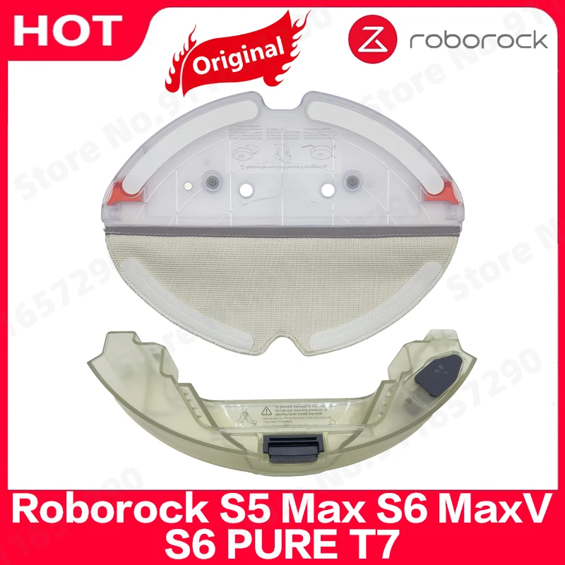 Roborock S5 Max S6 MaxV S6 PURE T7 Robot Vacuum Cleaner Spare Parts Water Tank Mop Rack Mop Cloth Replacement Accessories