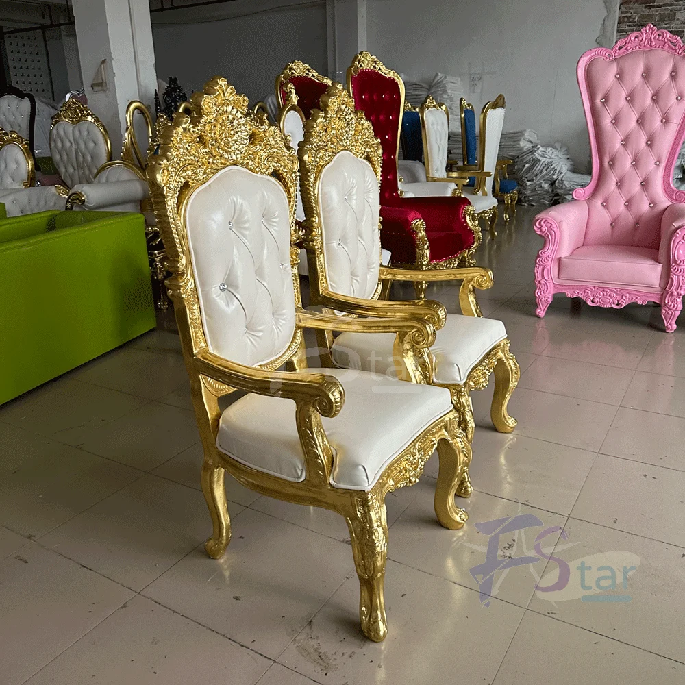 2pcs Wholesale Hotel Event Furniture Royal Set Dinning Sitting Room Chairs