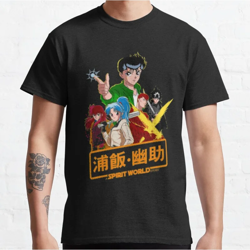 

Vintage anime t shirt Yu Yu Hakusho graphic t shirts Adult large size tops S-6XL 100% cotton printed