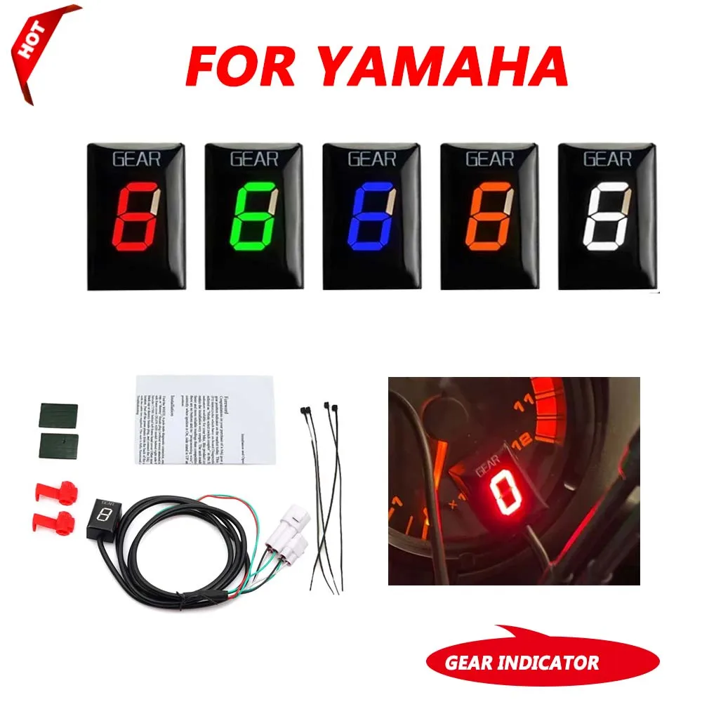 Ecu Plug Mount Motorcycle LED Gear Display Indicator For YAMAHA FZS1000 Fazer XJ6 R6 R6S FZ8 FZ1 FZ6 FZ1N Fzs600 XJR400 FZ400