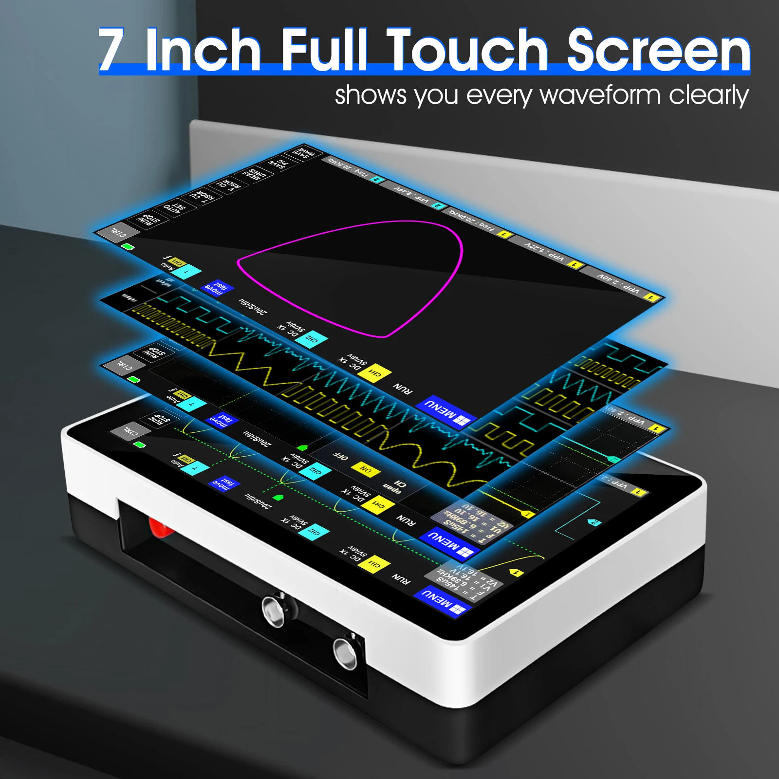 ออสซิลโลสโคปแบบดิจิตอลแบบพกพา - Handheld Tablet Oscilloscope Touchscreen 100Mhz บทวิจารณ์และราคา