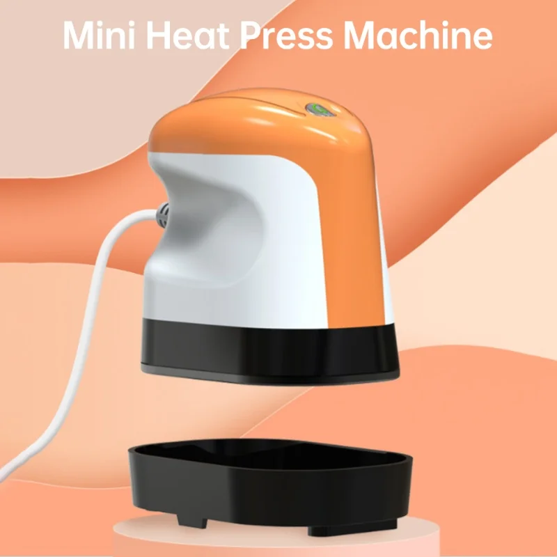 Mini Heat Press Machine T-Shirt Printing Steam Heating Transfer Press 6x9cm Handheld Iron Machines Dry Wet Ironing 110V/220V
