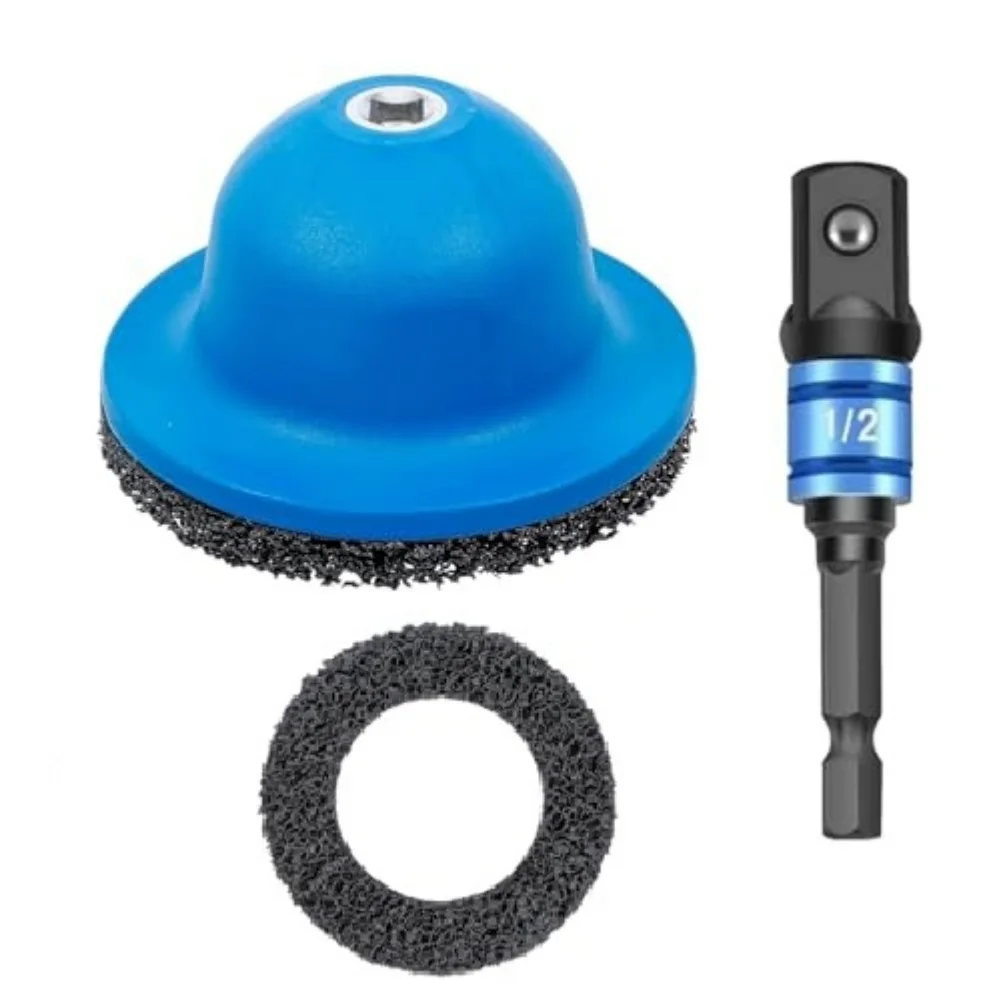 1Pc Blue PVC Wheel Rust Removal Grinding Tool For Car Motorcycle Rim Paint Stripping Polishing Disc Power Grinder Accessories