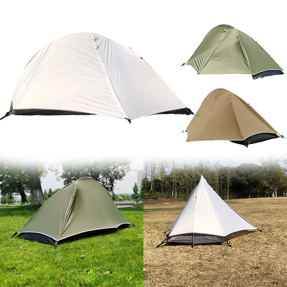 

Для пеших прогулок, водонепроницаемая одиночная палатка, непредшимая погода, зеленая компактная легкая палатка для пеших прогулок, дышащая