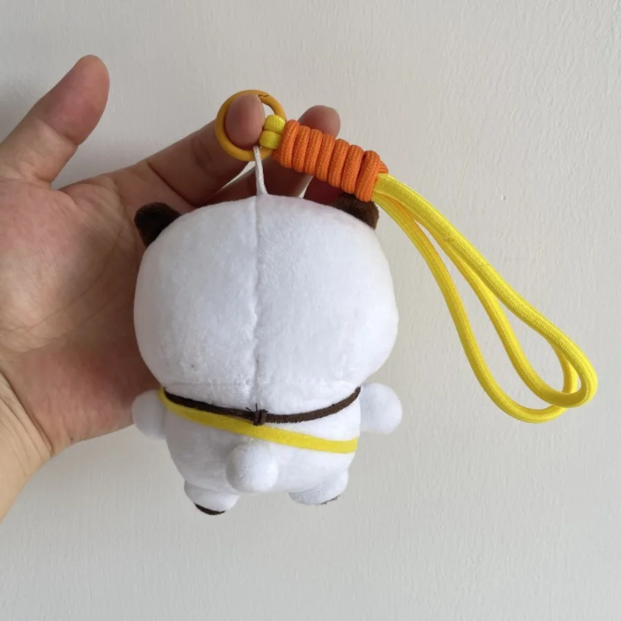 Urocze pluszowe breloczki Bubu Dudu, pluszowe panda na ścianę, kawaii puszysty miś, lalka, miękka zawieszka do torby, prezenty urodzinowe dla par