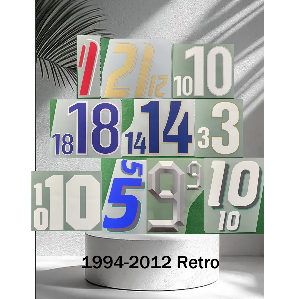 1994-2012 Italy Name sets Retro Nameset Printing 1998 2000 2006 Customize Name Number Heat Transfer Soccer Patch top AAAA qualit
