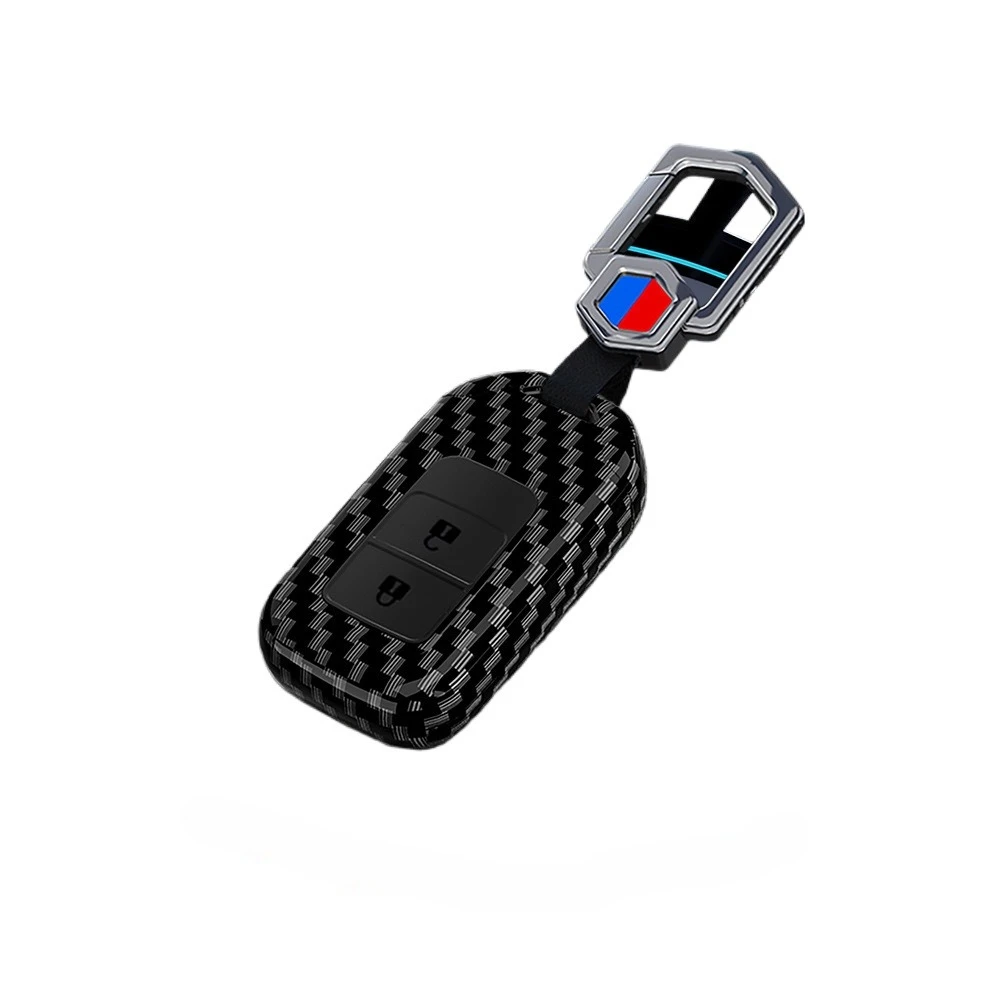 

For Honda CRV/Accord/URV/Civic/HRV Key Fob Cover, Carbon Fiber Key Case Protector with Keychain