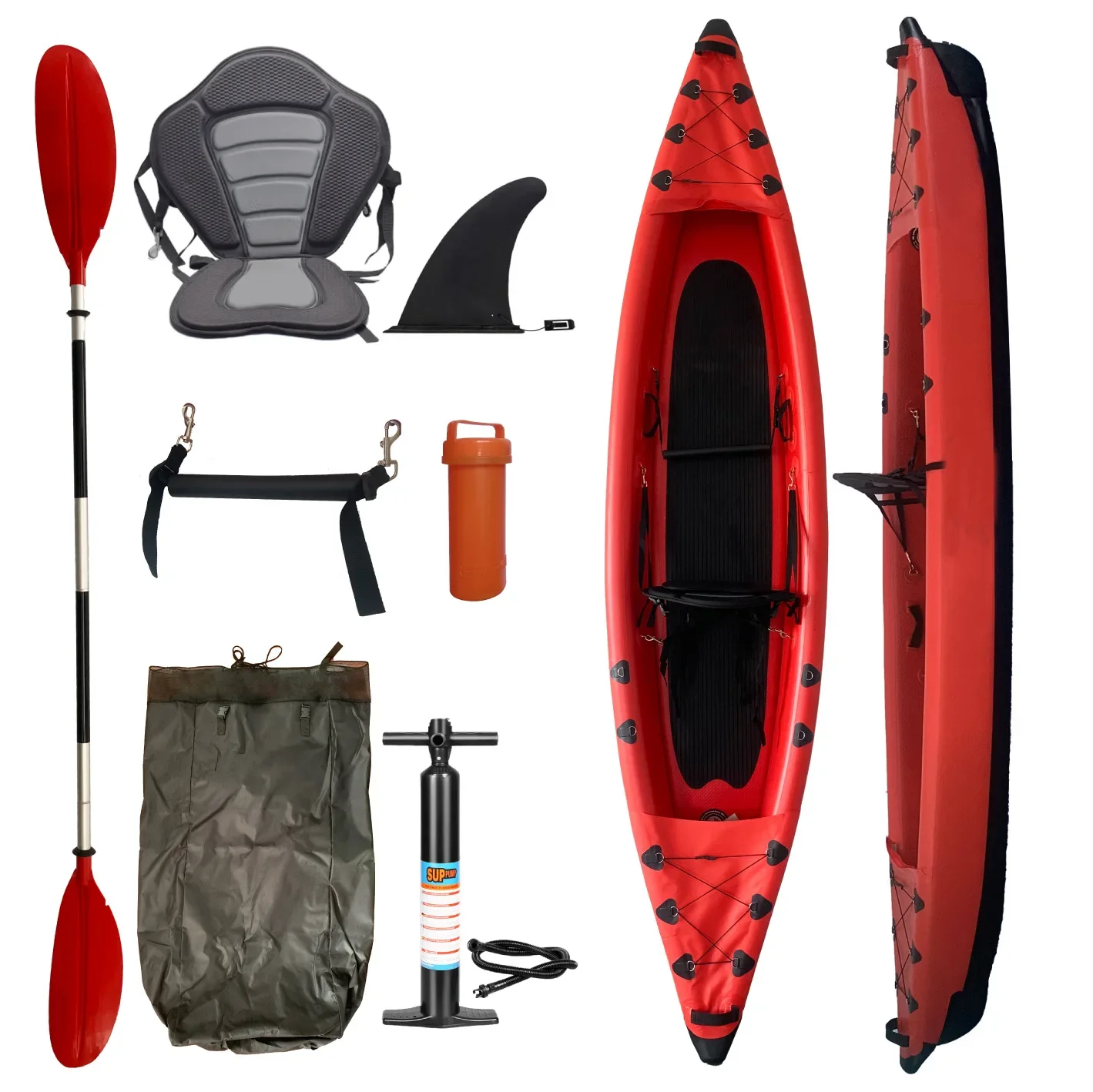 Inflatable double inflatable kayak rafting boat outdoor fishing boat rubber boat