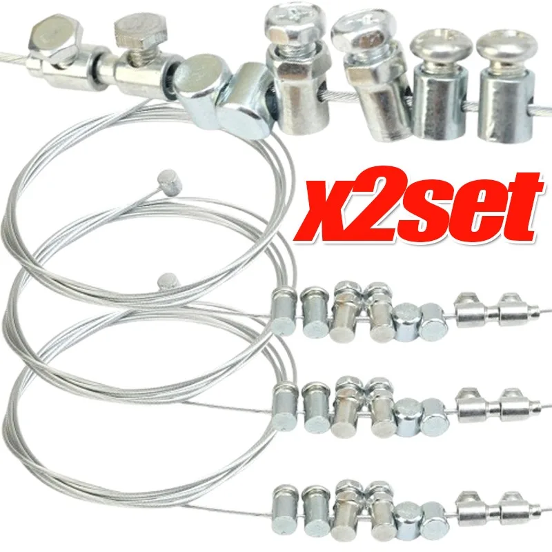 Kit universal de reparo de cabo de acelerador de embreagem de freio de emergência para motocicleta multifuncional kit de reparo de aço inoxidável para peças automotivas
